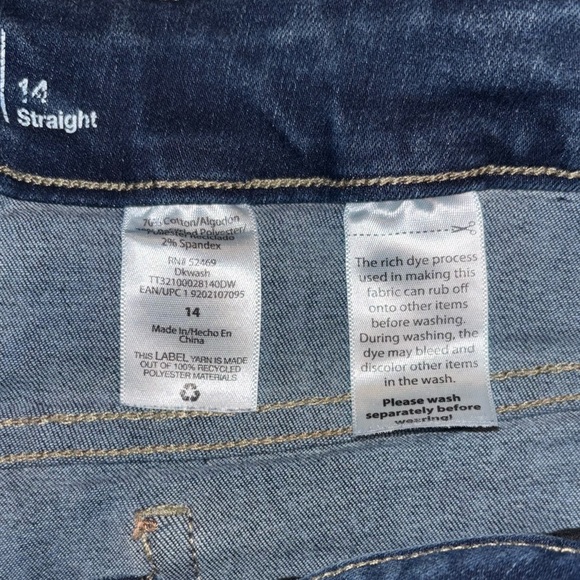 Time and Tru 14 jeans straight leg, EUC - Picture 4 of 7